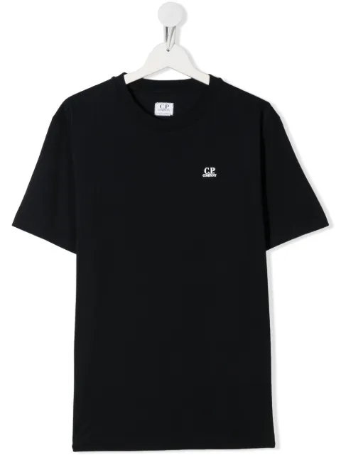 C.P. Company Kids camiseta con cuello redondo y logo
