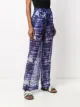 Beau Souci tie-dye sheer trousers