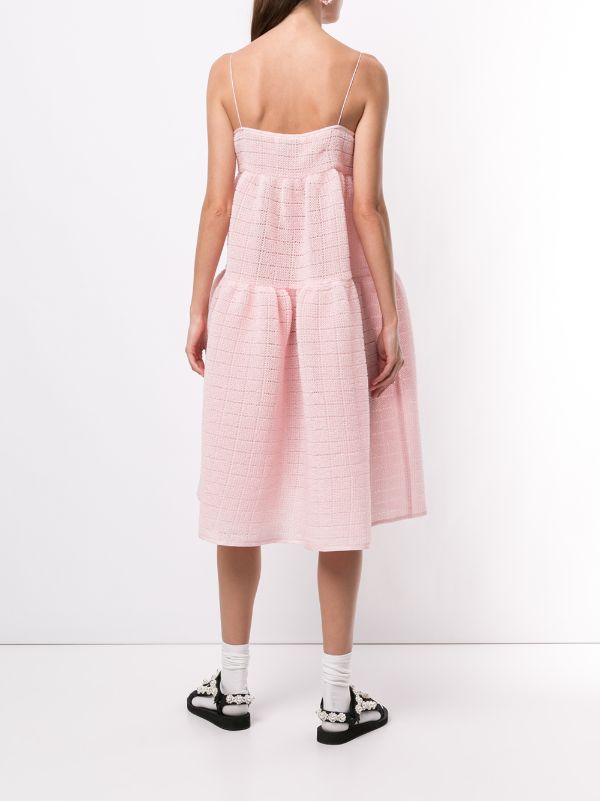 cecilie bahnsen pink babydoll dress