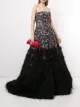 Image 2 of Saiid Kobeisy feather-embellished strapless gown