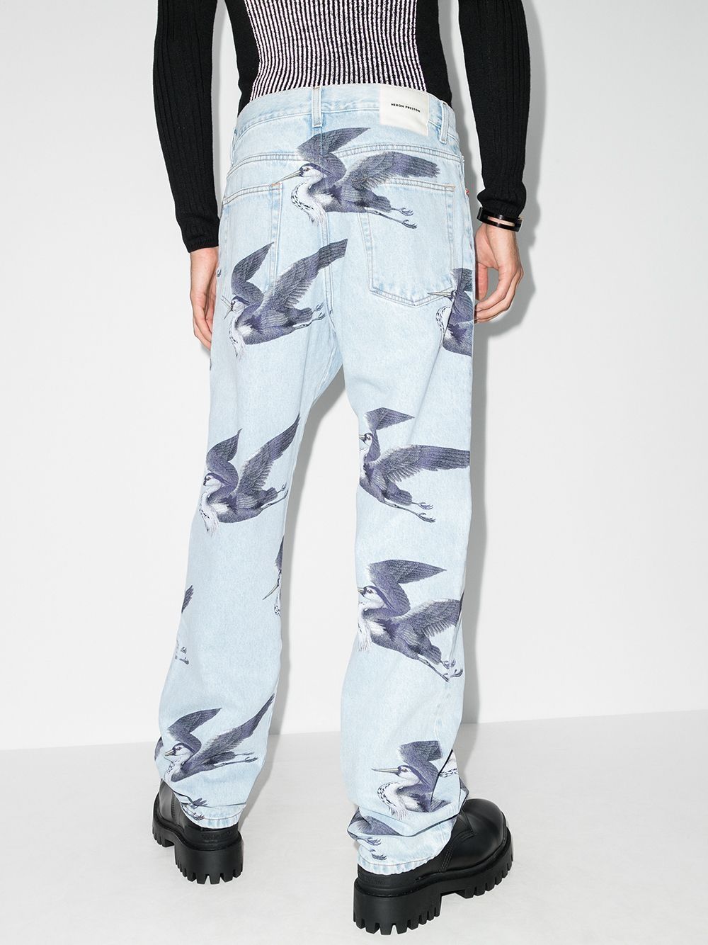 фото Heron preston printed 5 pockets vintage blue herons