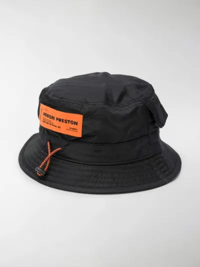 Heron Preston logo embroidered bucket 