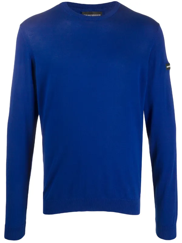 armani blue jumper