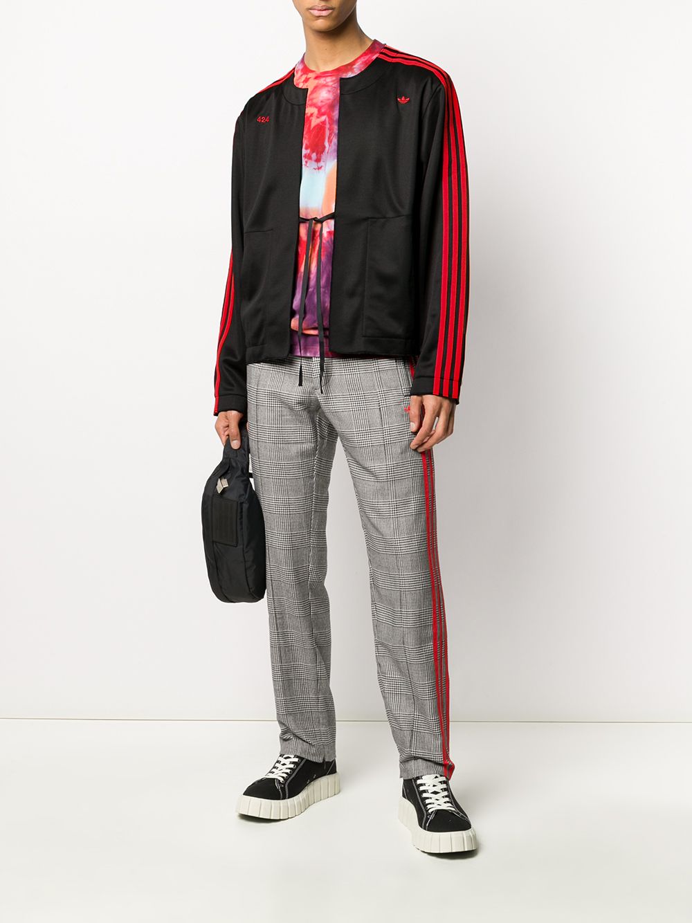 фото Adidas by 424 three-stripe kimono jacket