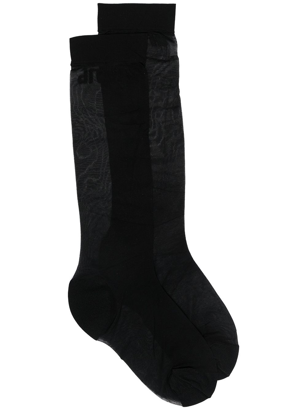 фото Heron preston hp long sheer socks black