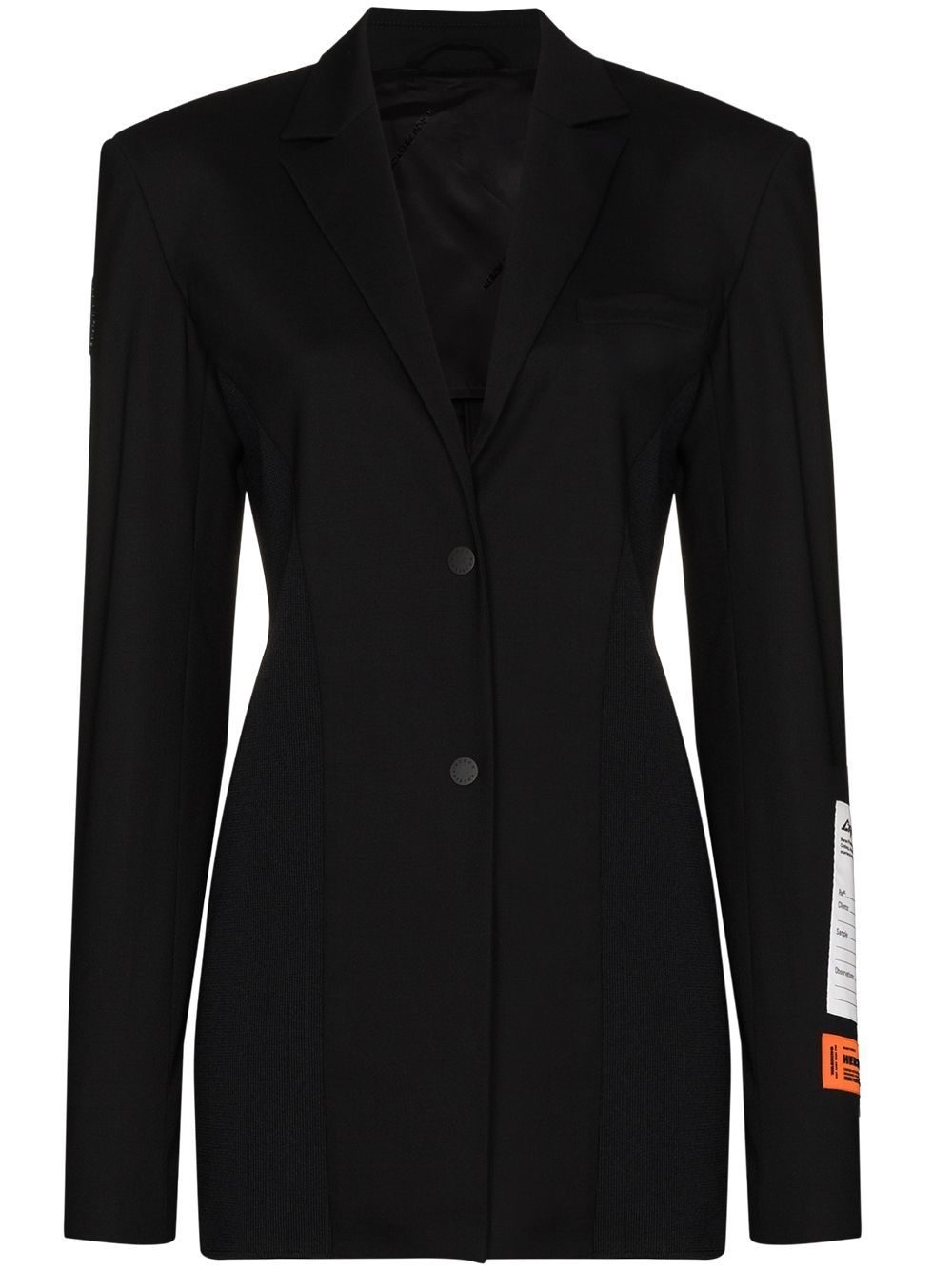 фото Heron preston logo-patch single-breasted blazer