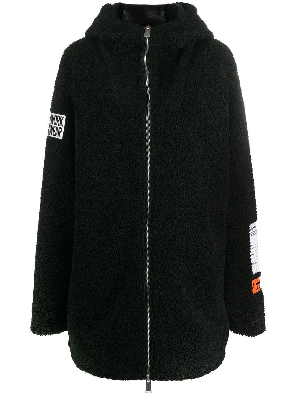 фото Heron preston faux-shearling mid-length coat