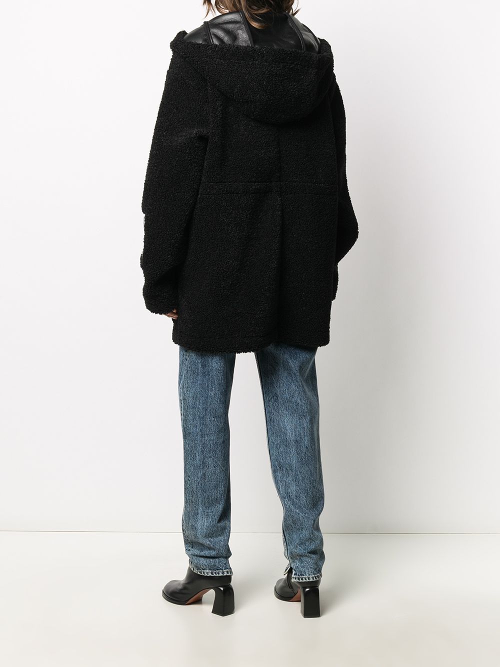 фото Heron preston faux-shearling mid-length coat