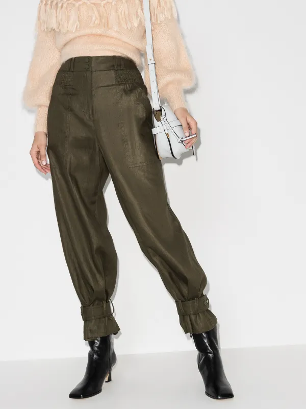 high waisted army trousers