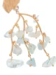 Apples & Figs Shell Crown 24kt gold-plated aquamarine earrings