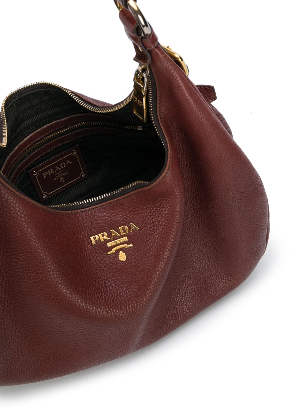 фото Prada pre-owned сумка с металлическим логотипом