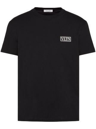 Valentino Garavani ヴァレンティノ VLTN Tシャツ | ブラック | FARFETCH JP