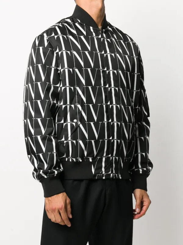 Valentino - Printed Bomber Jacket - Man - 46