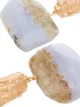 Apples & Figs 24kt gold vermeil Sunset Hues agate earrings