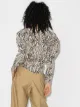 Isabel Marant pouf sleeve zebra print shirt