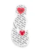 Love Moschino heart-detail flip flops