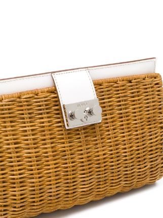 Half Wicker clutch shoulder bag展示图