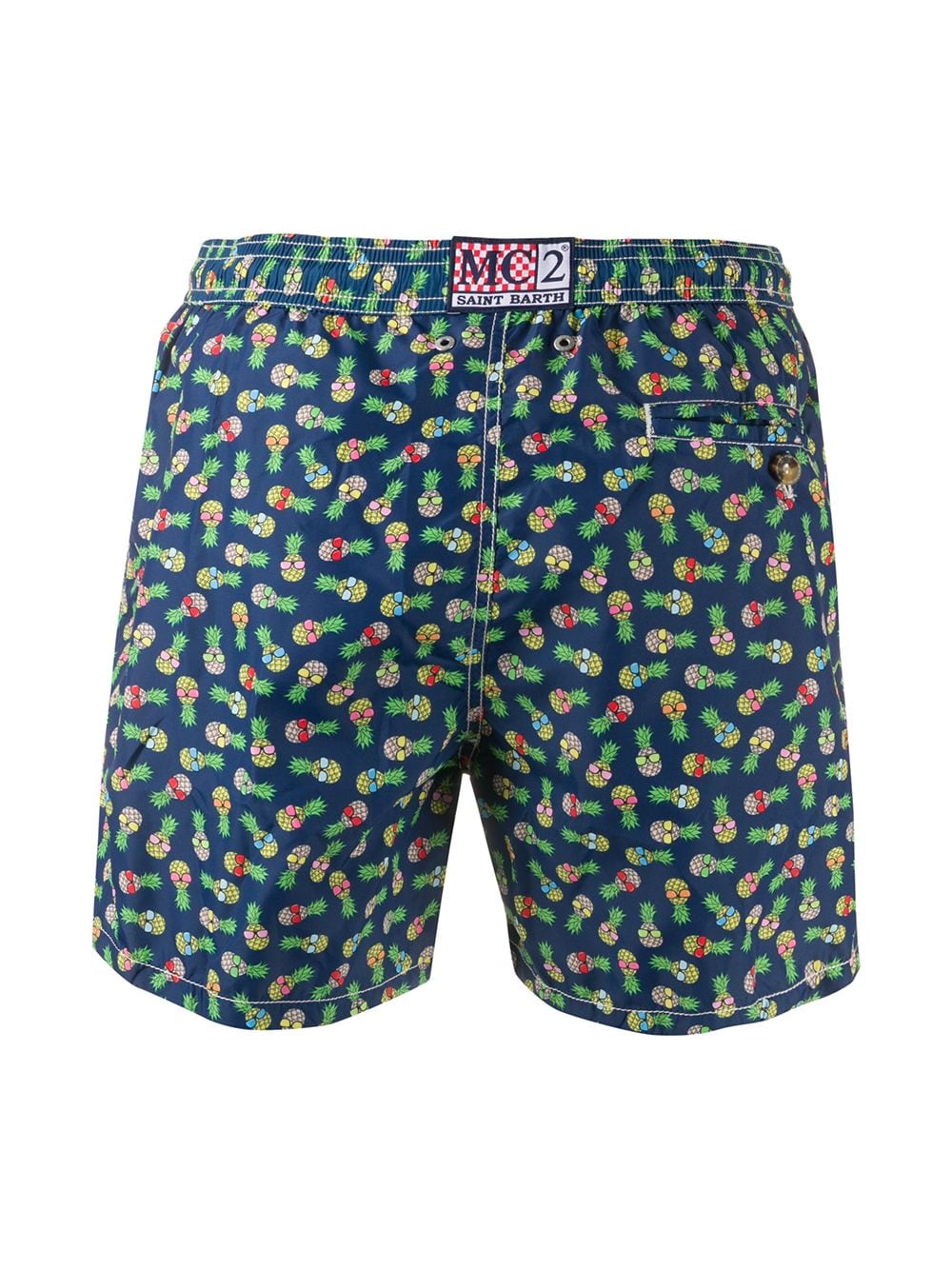 MC2 Saint Barth Pineapple Print Swim Shorts - Farfetch
