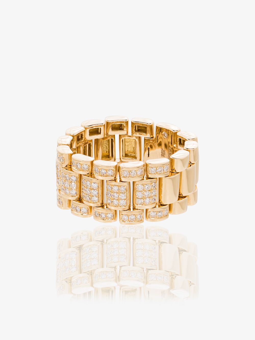 фото Shay кольцо из желтого золота с бриллиантами