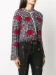 Versace knitted rose jacket