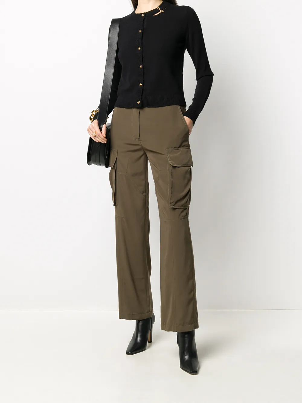 versace safety pin sweater