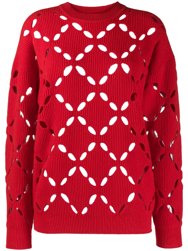 red versace jumper