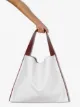 Jil Sander contrast trim oversized tote bag