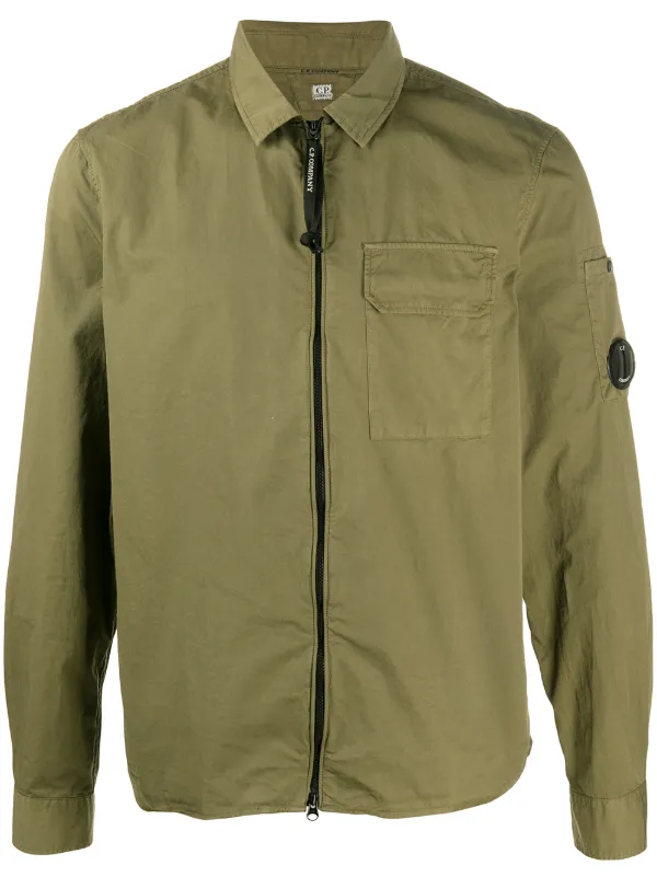 C P Company Flap Pocket Over Shirt Ss20 Farfetch Com