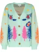 Image 1 of Mira Mikati Western intarsia-knit cardigan