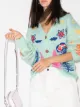 Image 2 of Mira Mikati Western intarsia-knit cardigan