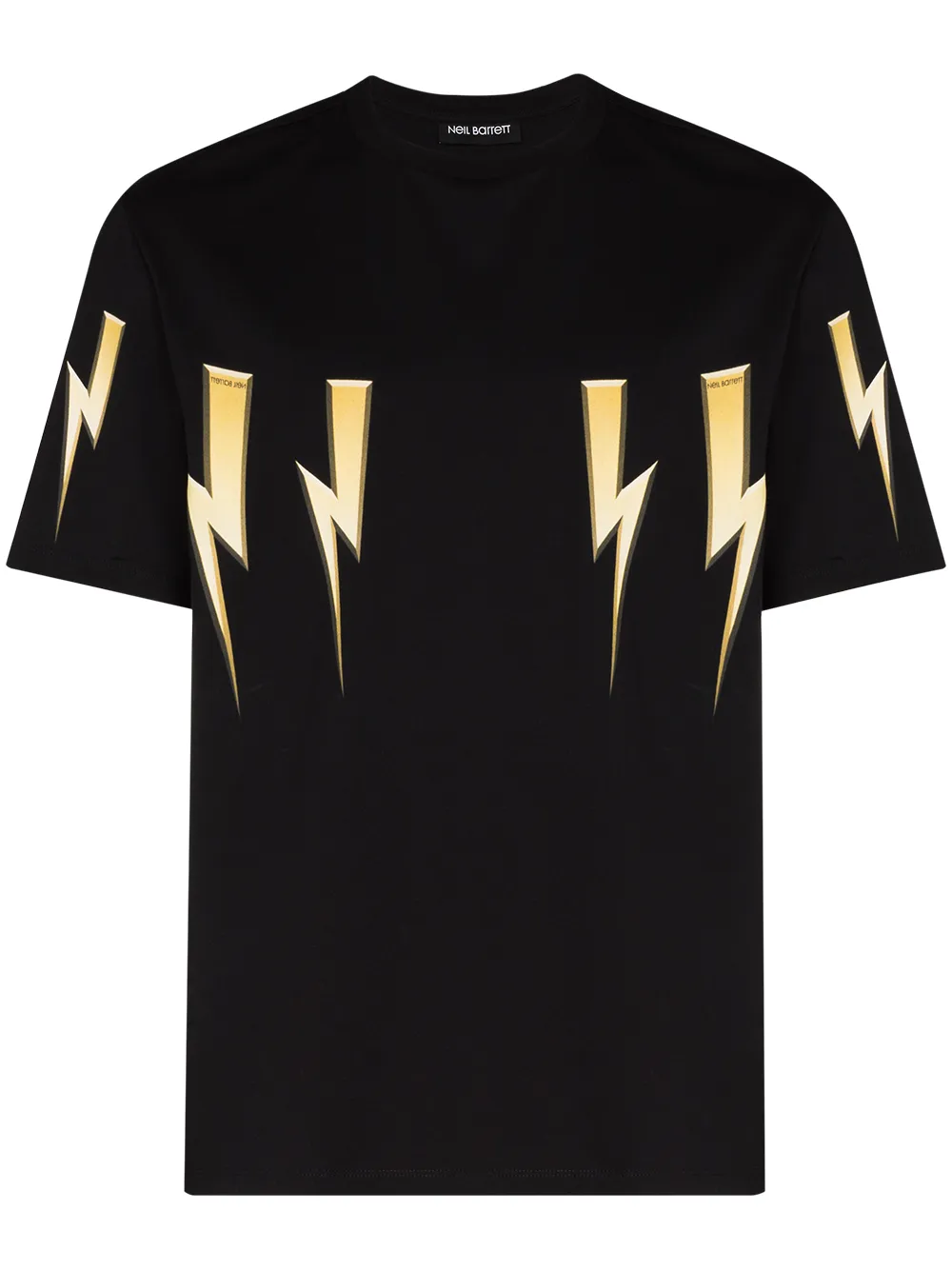 

Neil Barrett playera con motivo Thunderbolt - Negro