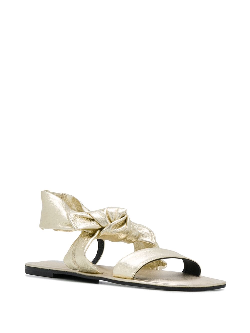 Image 2 of Pollini bow detail flat sandals