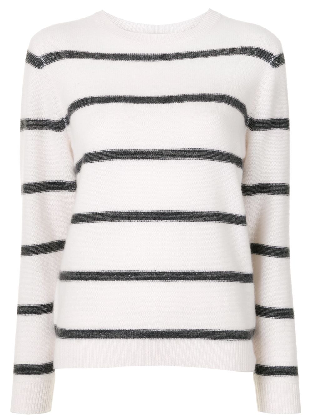 Le Kasha Horizontal-stripe Knitted Jumper In White