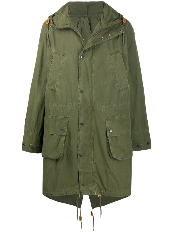 Barbour Hooded Parka Coat - Farfetch