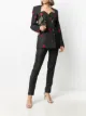 Image 2 of Versace pinstripe tailored trousers