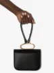 Jil Sander Handlebar leather clutch bag
