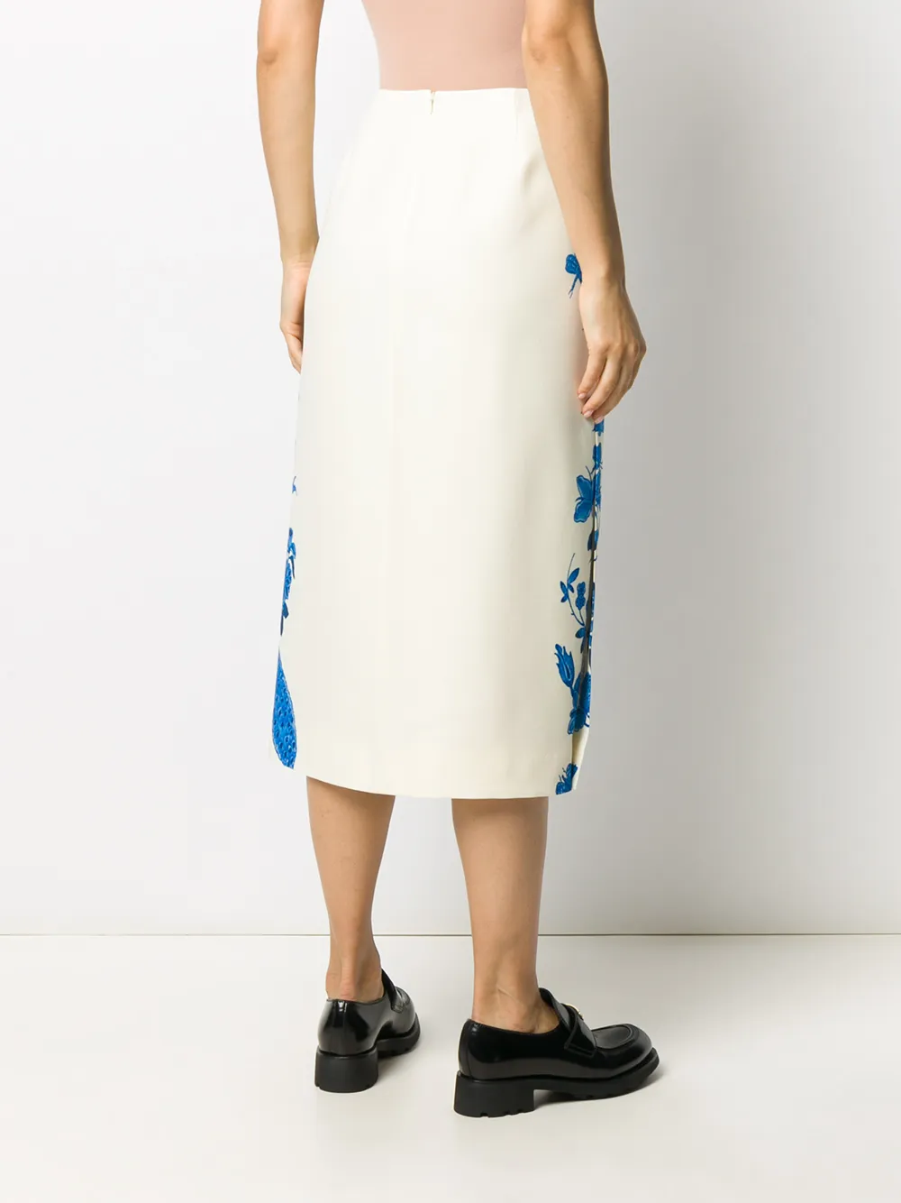 Valentino Garavani floral-print mid-length skirt | Clothing | Image 4