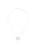 SHAY 18kt rose gold Portrait topaz diamond pendant necklace - Pink