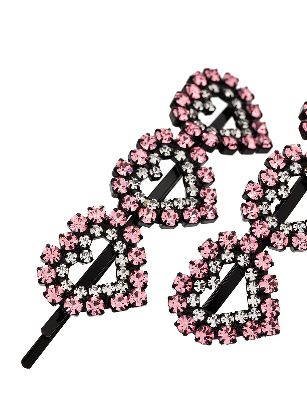 фото Ashley williams pink heart crystal hair clips