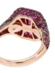 SHAY 18kt rose gold pavé ruby pinky ring