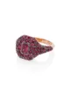 Image 1 of SHAY 18kt rose gold pavé ruby pinky ring