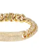 SHAY 18kt yellow gold ID pavé diamond bracelet