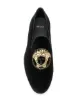 Versace embroidered medusa head slippers
