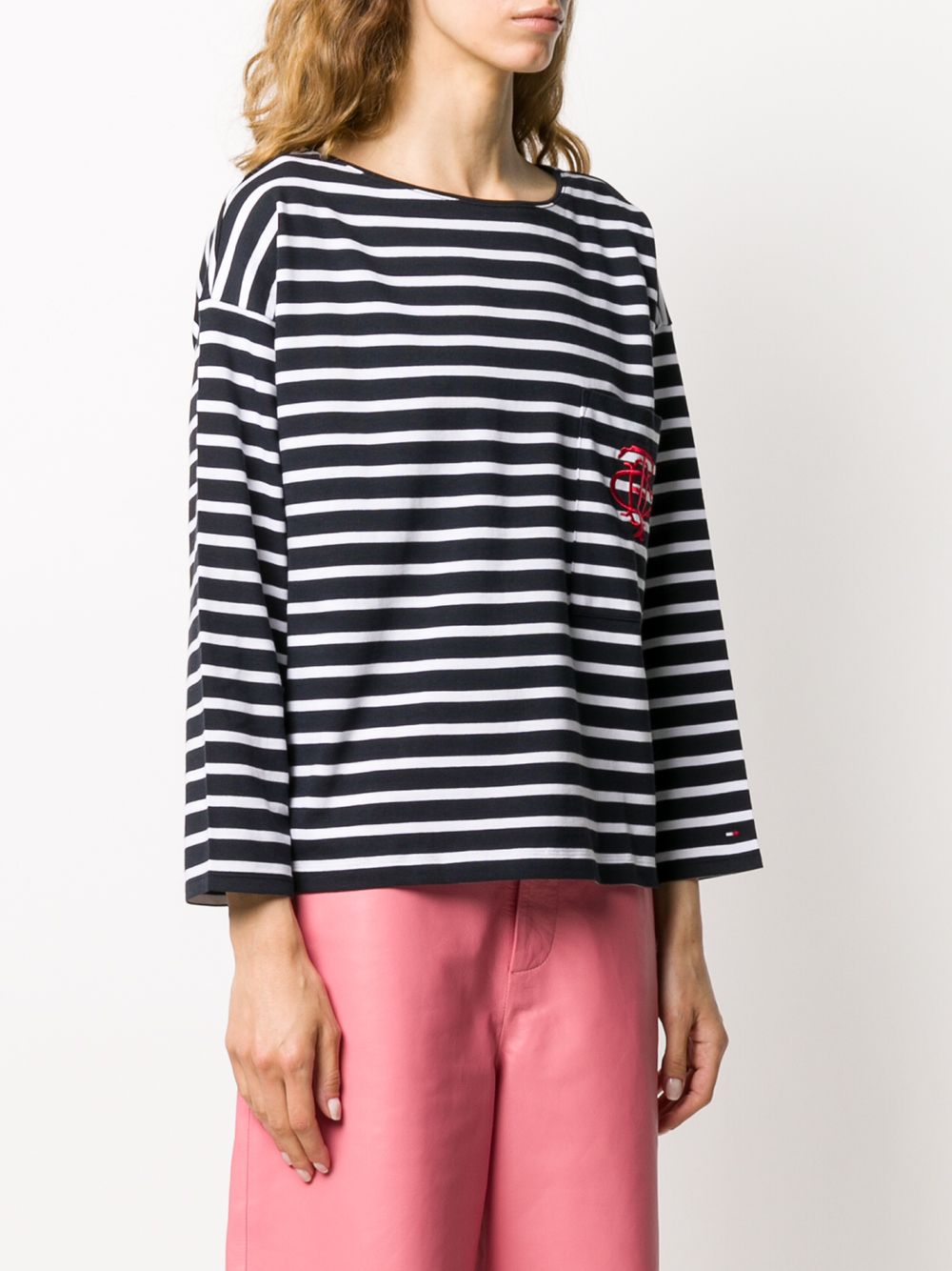 фото Tommy hilfiger футболка breton с монограммой