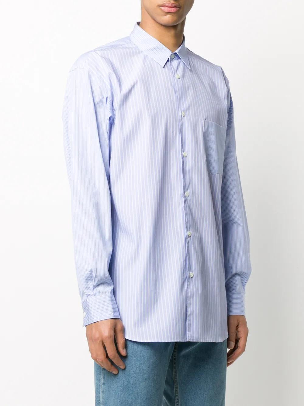 фото Comme des garçons shirt striped long-sleeve shirt