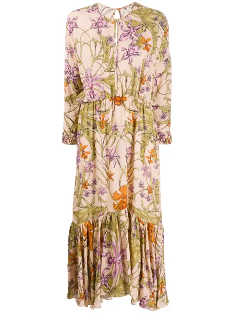 Johanna Ortiz vestido con motivo floral