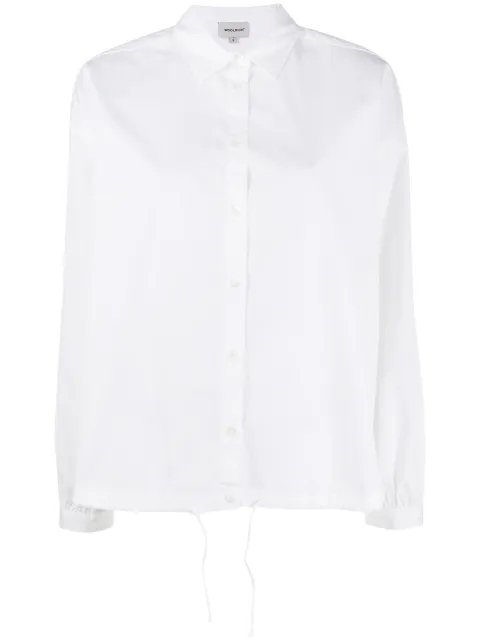 Woolrich chemise à ourlet à lien de resserrage