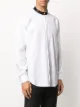 Versace contrasting collar buttoned shirt