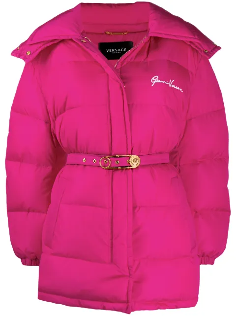 versace pink coat
