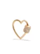 AS29 18k yellow gold diamond heart carabiner